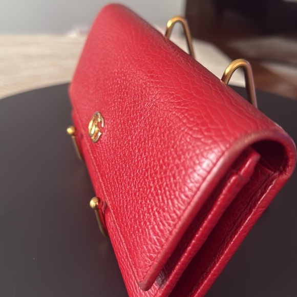 Gucci Red Marmont Bifold Wallet- Authentic!! - Picture 12 of 14